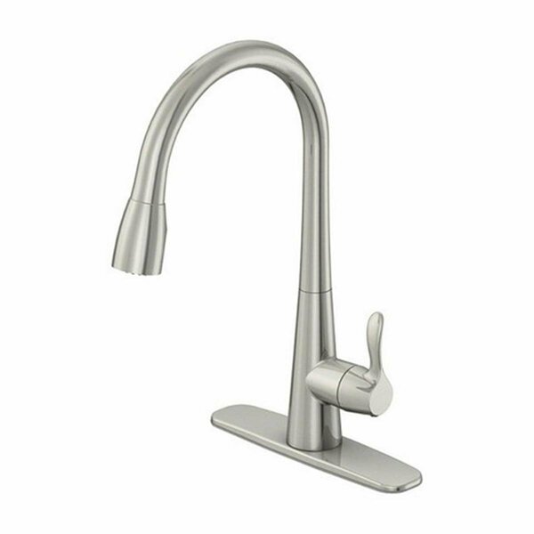 Comfortcorrect FP4A0061ND-ACA1 Vela Series Brushed Nickel Single Handle Kitchen Faucet Pulldown Spray CO2737074